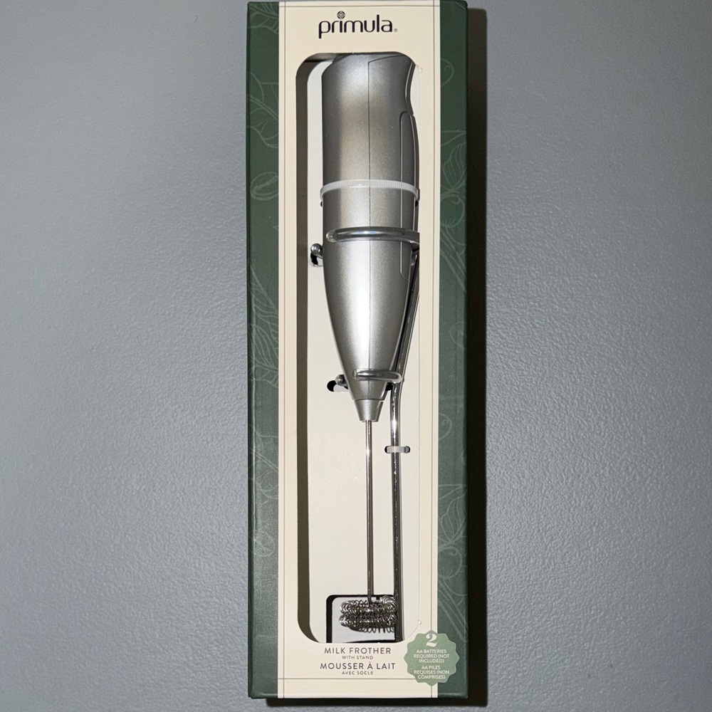 Primula Silver Milk Frother - Handheld Milk Frother for Coffee - Picture 2 of 5